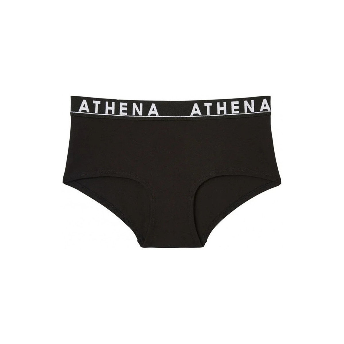 Sous-vêtements Femme Shorties & boxers Athena Boxer Femme Coton EASY COLOR Noir Noir