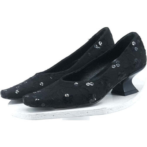 Chaussures Femme Fleur De Safran paire d'escarpins  35 Noir Noir