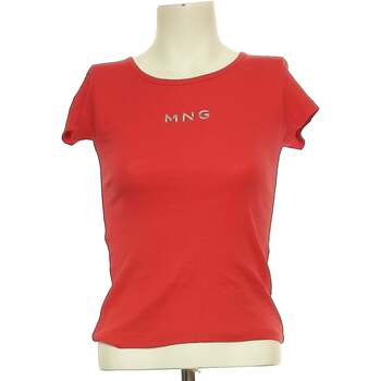 Vêtements Femme T-shirts manches courtes Mango top manches courtes  34 - T0 - XS Rouge Rouge