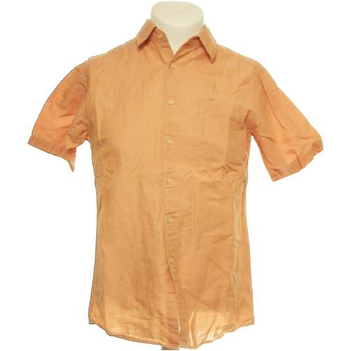 Vêtements Homme Chemises manches longues Uniqlo 36 - T1 - S Orange