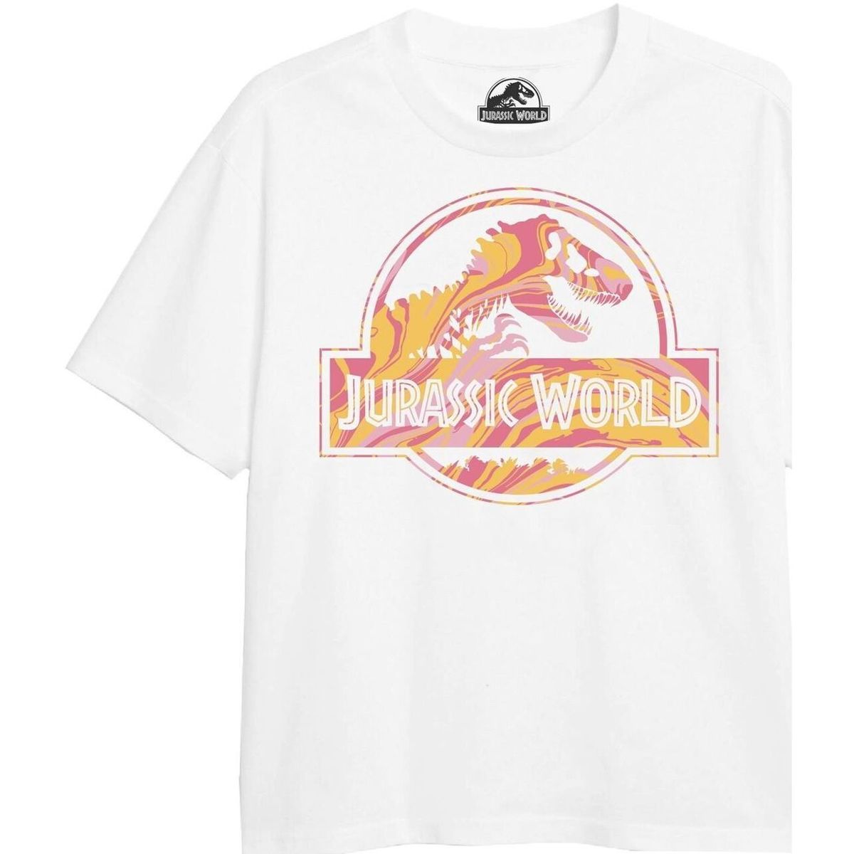 Vêtements Fille T-shirts Met manches longues Jurassic Park TV1937 Blanc