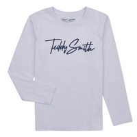 Vêtements Garçon T-shirts manches longues Teddy Smith T-EVAN ML JR Blanc