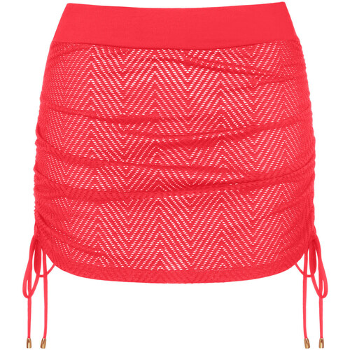 Lisca Jupe paréo de plage Santorini Rouge - Vêtements Paréos Femme 56,50 €