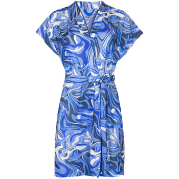 Vêtements Femme Robes Lisca Robe estivale ceinturée manches courtes Palma Bleu