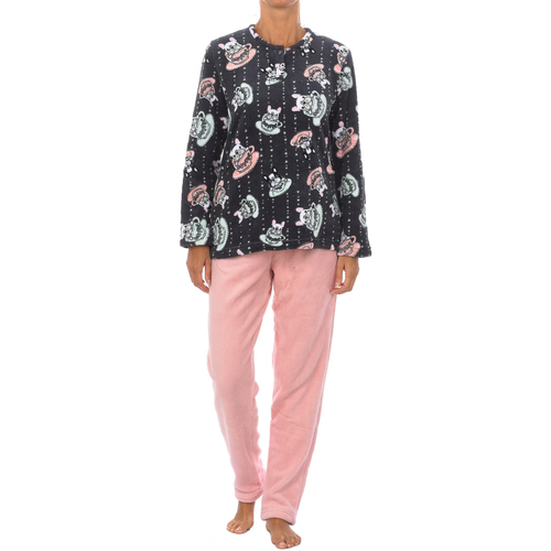 Vêtements Femme Pyjamas / Chemises de nuit Kisses&Love 41915-UNICO Gris