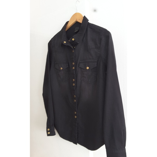 Vêtements Femme Chemises / Chemisiers Pinko Stella Jean Treedom Chemise coton Jean noire Noir