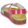 Chaussures Fille Sandales et Nu-pieds Prada Rame Saffiano Vernice Bag BIO Rose