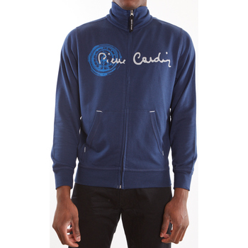 VêEXCLUSIVE Homme Gilets / Cardigans Pierre Cardin veste zippé sweat homme Bleu