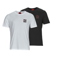 Vêtements Homme T-shirts manches courtes HUGO HUGO-Dimento Noir / Blanc