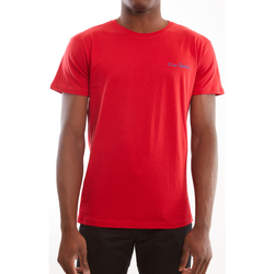 Vêtements Homme T-shirts & Polos Pierre Cardin hommes col rond Tee-shirt sport manches courtes Rouge