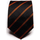 Vêtements Homme Costumes et cravates Trussardi cravate homme 100% soie rayé Noir- Rouge