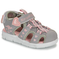 Chaussures Fille Sandales sport Kangaroos K-Mini Gris / Rose