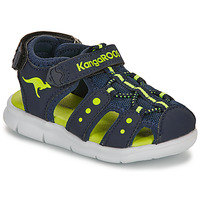 Chaussures Garçon Sandales sport Kangaroos K-MINI Marine / Jaune