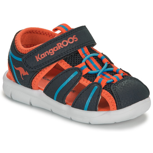 Chaussures Garçon Sandales 4ng4h Kangaroos K-GROBI Marine / Orange