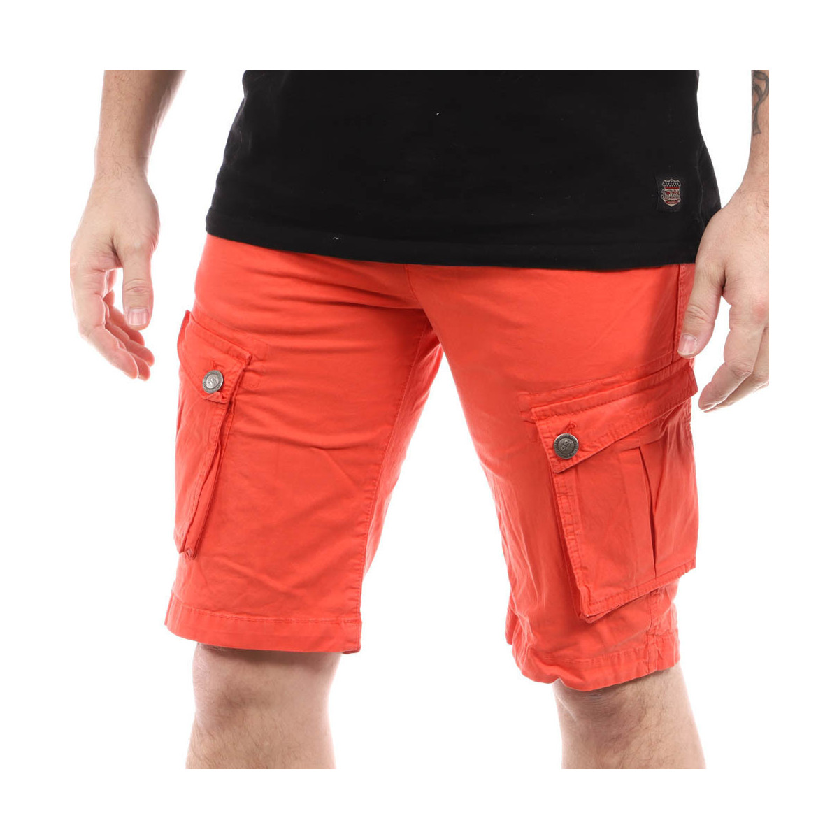Vêtements Homme Shorts / Bermudas Paname Brothers PB-BETTY Orange