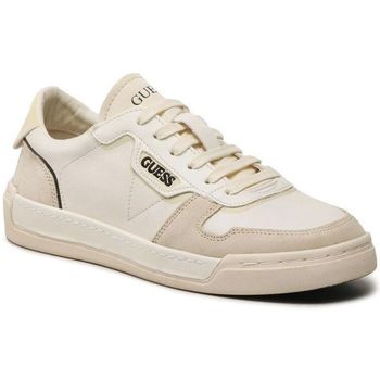 Chaussures Homme Baskets mode Basche Guess STRAVE FM5STV LEA12-WHIWH Blanc