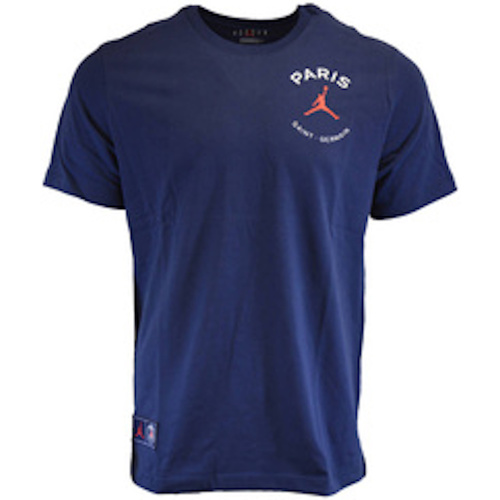 Vêtements Homme T-shirts & Polos Nike Air Jordan Paris Saint-Germain Logo Tee-shirt Marine