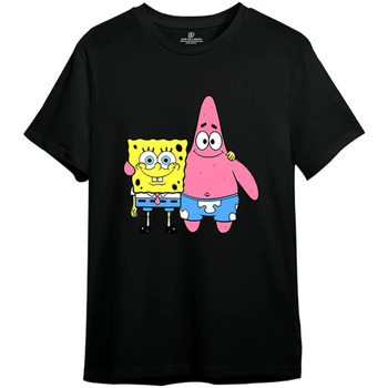 Vêtements Homme T-shirts manches longues Spongebob Squarepants  Noir