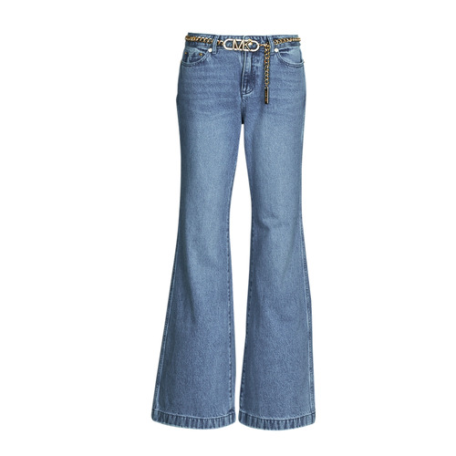 Vêtements Femme Jeans flare / larges Marni distressed straight-leg jeans Blau FLARE CHAIN BELT DNM JEAN Bleu