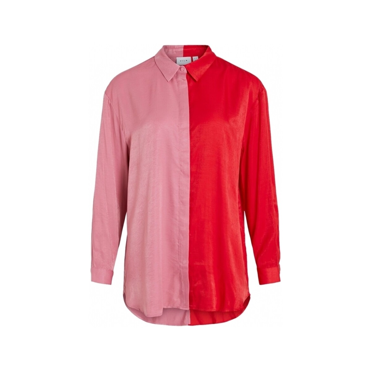 Vêtements Femme Tops / Blouses Vila Shirt Silla L/S - Flame Scarlet Rouge