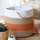 Housses de couettes Vases / caches pots d'intérieur Stof Panier en coton 30 cm Beige