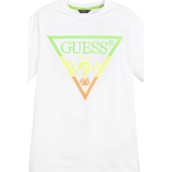 Vêtements Garçon T-shirts manches courtes Guess G-L02I26K5M20 Blanc