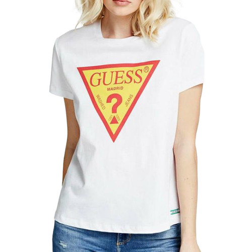 Vêtements Femme T-shirts manches courtes Guess G-W0RI50I3Z11 Blanc
