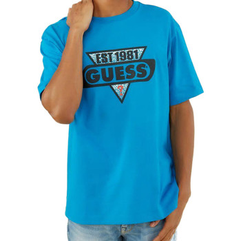 Vêtements Homme T-shirts & Polos Guess G-M0GI95K9XF0 Bleu