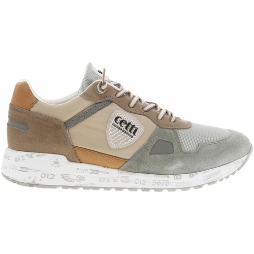 Chaussures Homme Baskets mode Cetti Baskets basses cuir Beige
