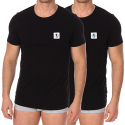 Vêtements Homme T-shirts & Polos Bikkembergs Lot 2 Tee-shirt Noir