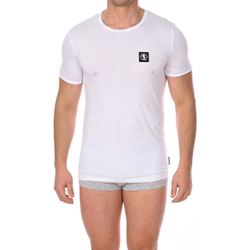 Vêtements Homme T-shirts manches courtes Bikkembergs Tee Shirt Homme Col R Blanc
