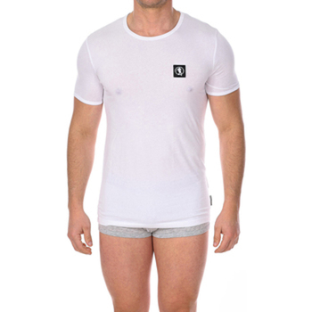 Vêtements Homme T-shirts & Polos Bikkembergs Tee Shirt Homme Col R Blanc