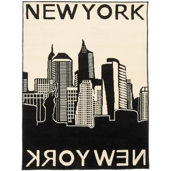 Diam 100 cm Tapis Unamourdetapis NEW YORK CITY Noir