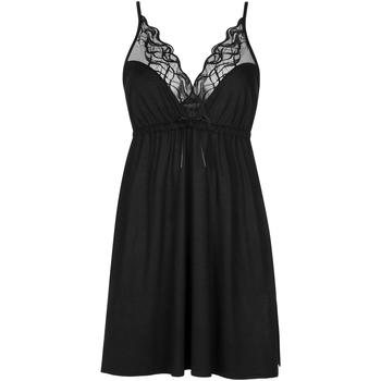 Vêtements Femme Pyjamas / Chemises de nuit Lisca Nuisette à fines bretelles Dione Noir