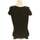 Vêtements Femme T-shirts & Polos Uniqlo top manches courtes  36 - T1 - S Noir Noir