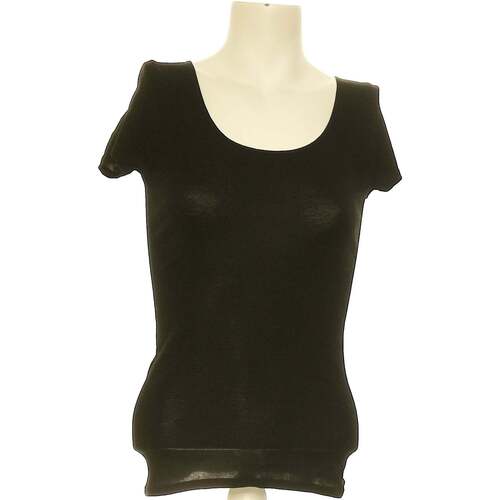 Vêtements Femme tartan belted shirt dress Uniqlo top manches courtes  36 - T1 - S Noir Noir