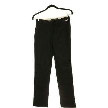 Vêtements Femme Pantalons Zara pantalon droit femme  34 - T0 - XS Noir Noir