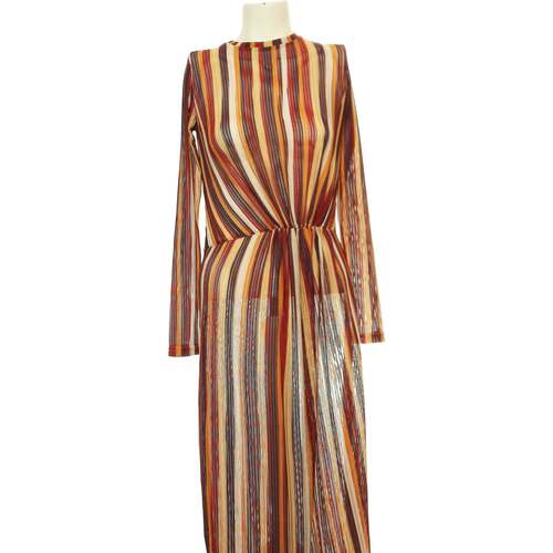 Zara robe mi-longue 36 - T1 - S Rouge Multicolore - Vêtements Robes longues  Femme 13,00 €