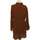 Vêtements Femme Robes courtes Ange robe courte  40 - T3 - L Marron Marron