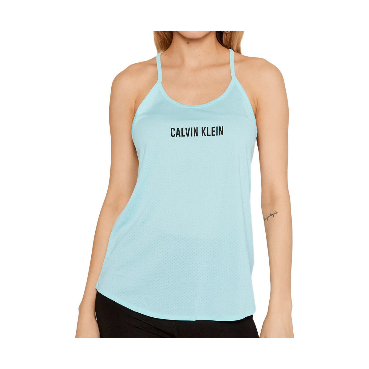 Vêtements Femme Débardeurs / T-shirts sans manche Calvin Klein Jeans 00GWS1K198 Bleu