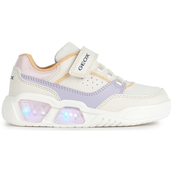 Chaussures Fille Baskets mode Geox J35HPA ILLUMINUS Beige