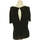 Vêtements Femme T-shirts & Polos Azzaro top manches courtes  40 - T3 - L Noir Noir