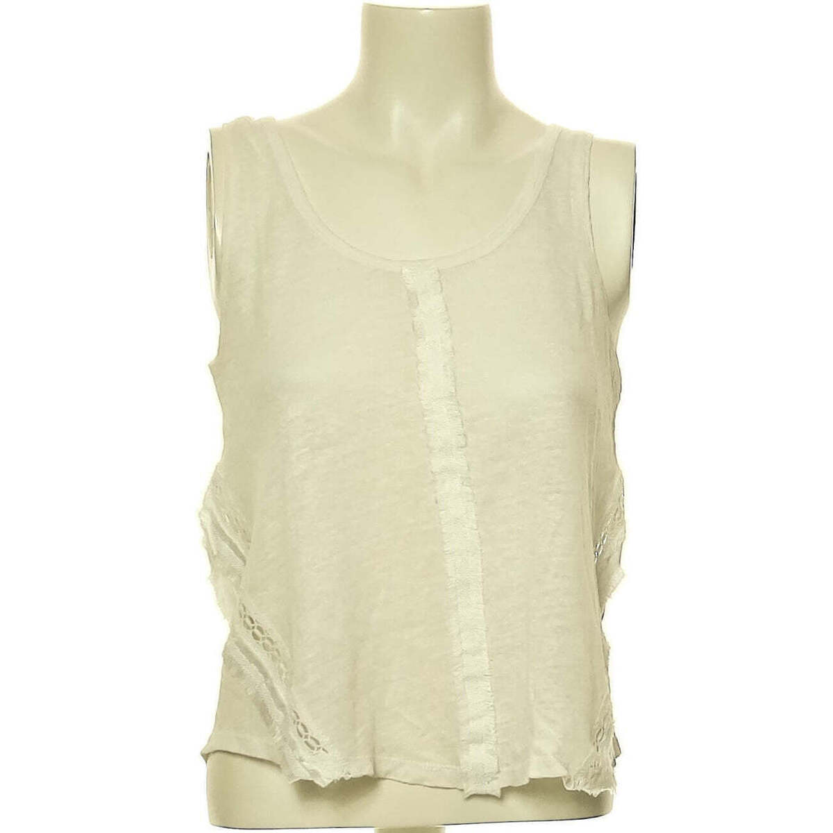 Vêtements Femme Rick Owens single-breasted fitted shirt Green débardeur  34 - T0 - XS Blanc Blanc
