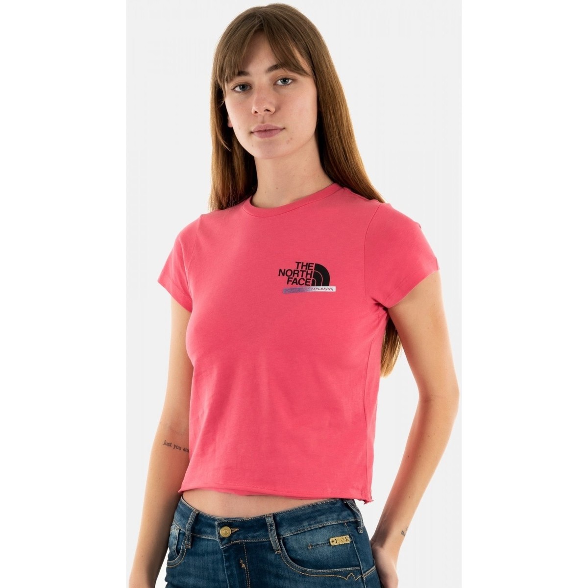 Vêtements Femme T-shirts manches courtes The North Face 0a83fj Rose
