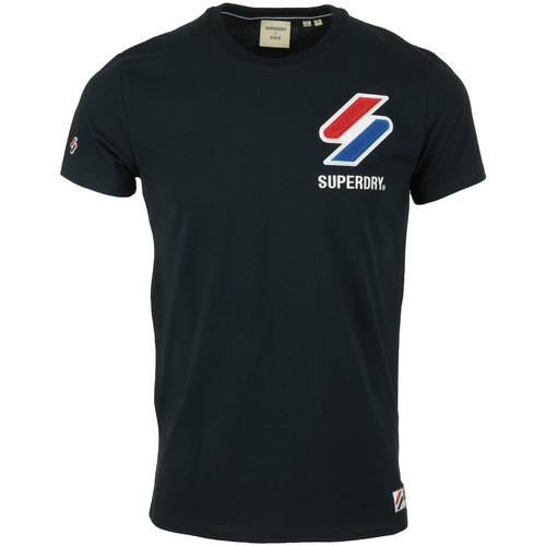 Vêtements Homme T-shirts manches courtes Superdry Sportstyle Chenille Tee Bleu