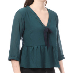 Vêtements Femme La Fileria For Daniello chevron-knit cotton pullover Teddy Smith 32314214D Bleu
