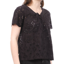 Vêtements Femme La Fileria For Daniello chevron-knit cotton pullover Teddy Smith 32314608D Bleu