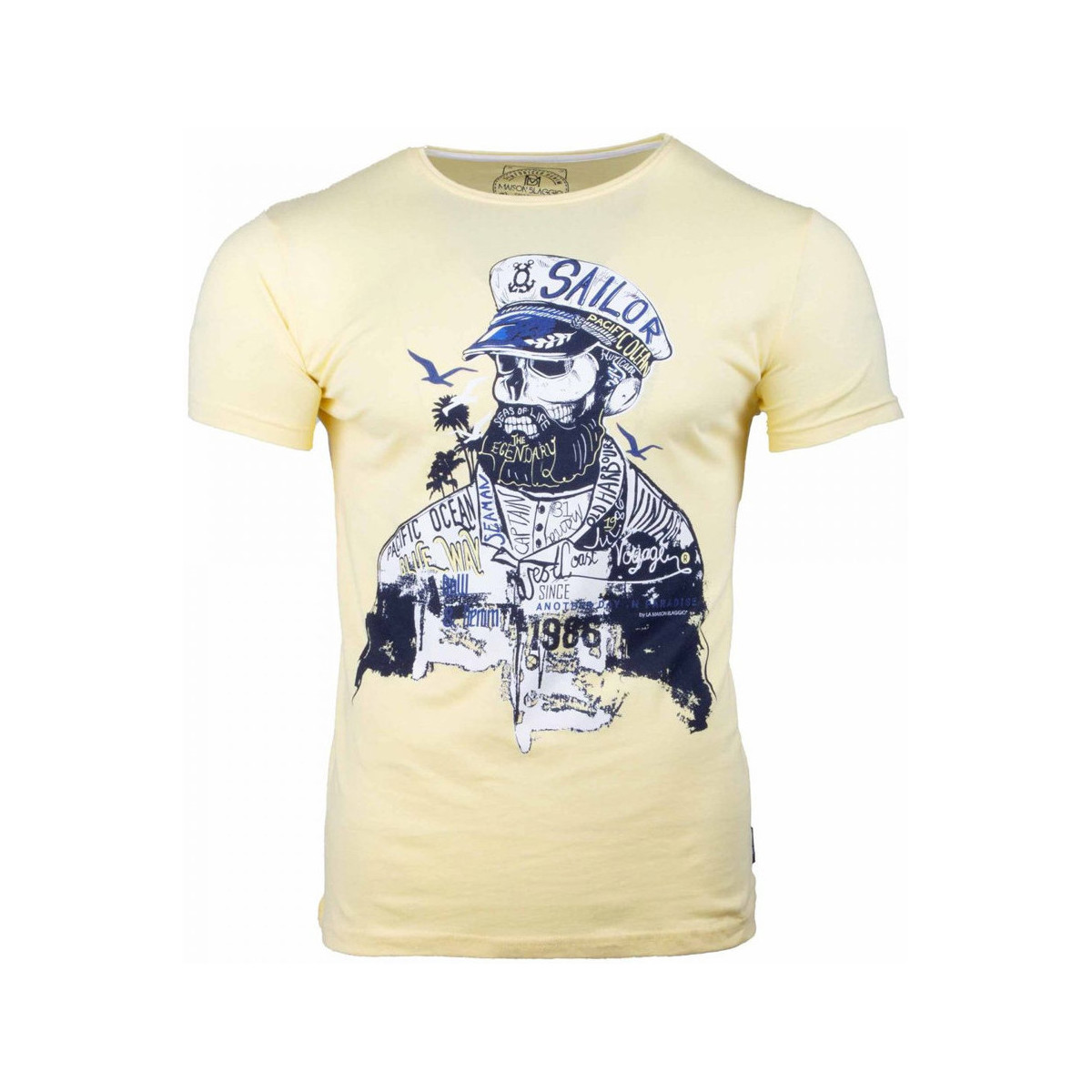 Vêtements Homme T-shirts & Polos La Maison Blaggio MB-MENTOR Jaune