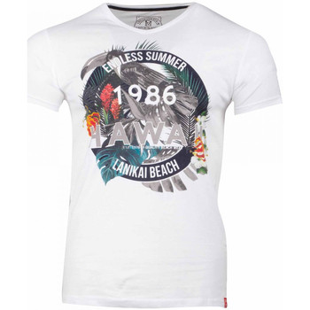 Vêtements Homme T-shirts manches courtes La Maison Blaggio MB-MANDOR Blanc