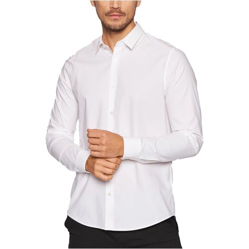 Calvin Klein Jeans J30J319065 Blanc - Vêtements Chemises manches longues  Homme 76,00 €